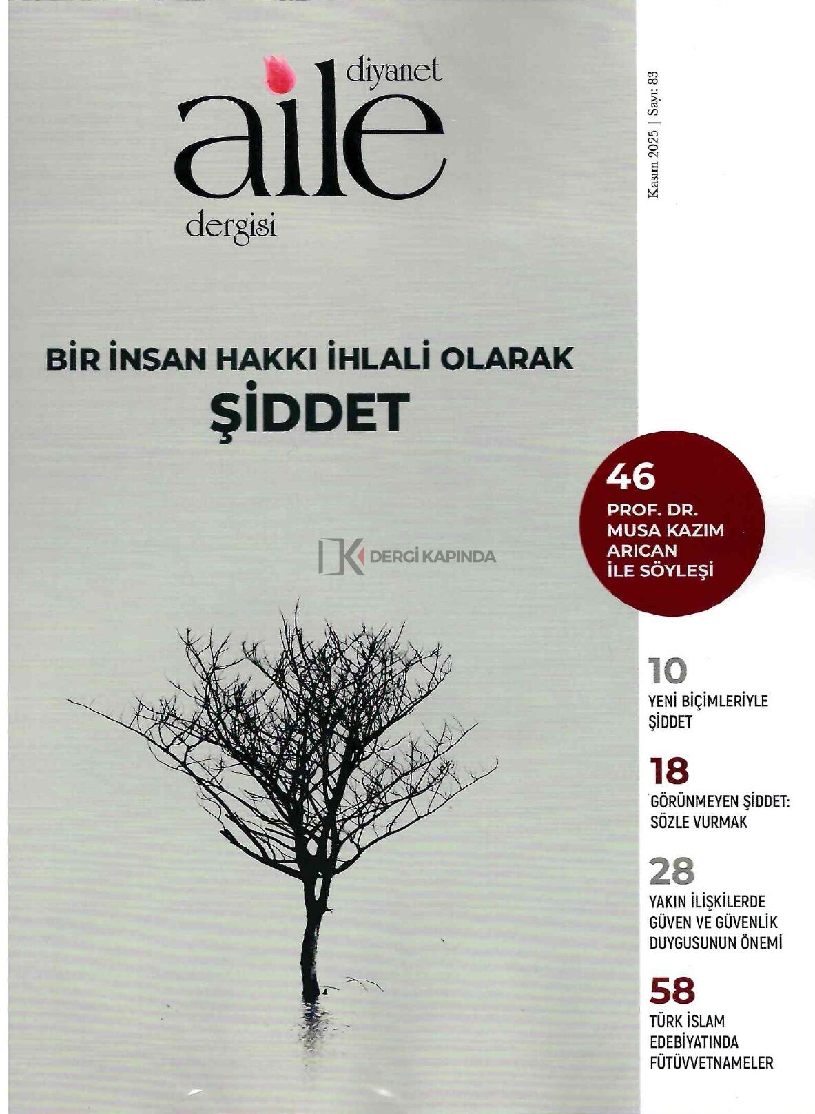 Diyanet Aile Dergi 83.Sayı Kasım 2025