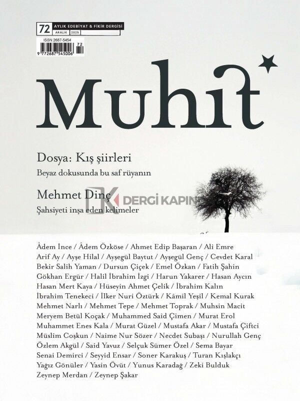 Muhit Dergi 72.Sayı Aralık 2025