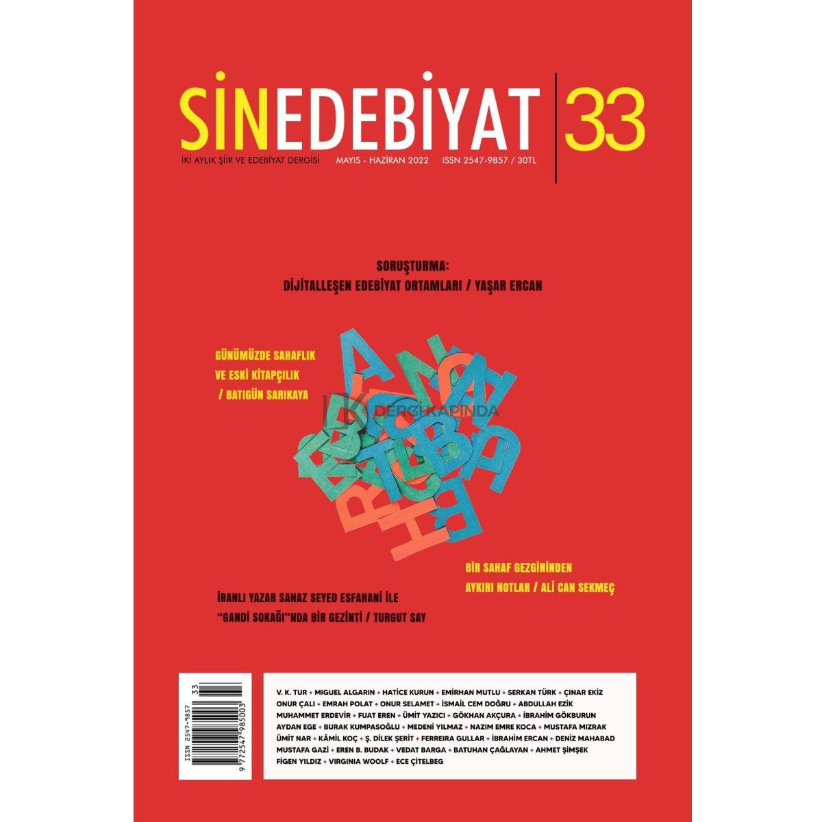 Sinedebiyat 33.Sayı Mayıs-Haziran 2022