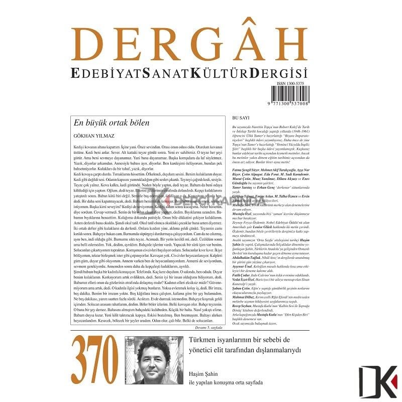 Dergâh 370.Sayı Aralık 2020