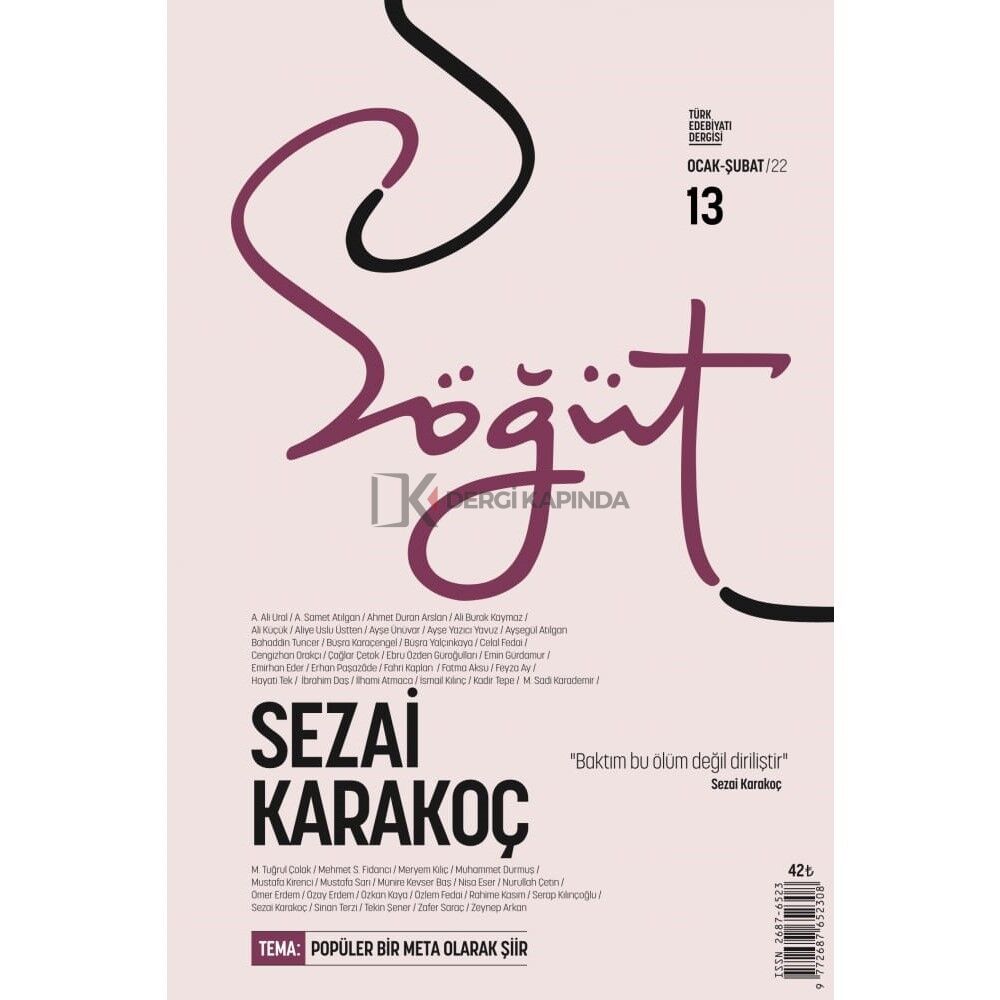 Söğüt 13.Sayı Ocak-Şubat 2022