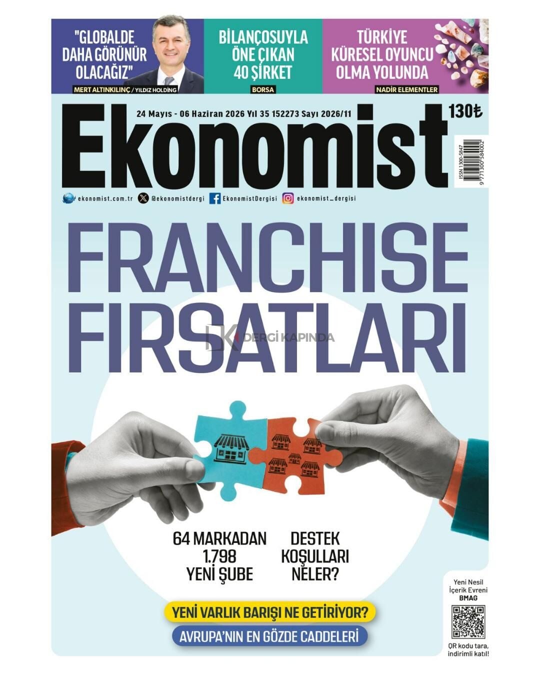 Ekonomist Dergi 24 Mayıs - 6 Haziran 2026