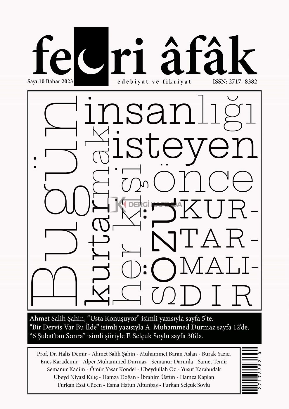 Fecri Âfâk 10.Sayı Bahar 2023