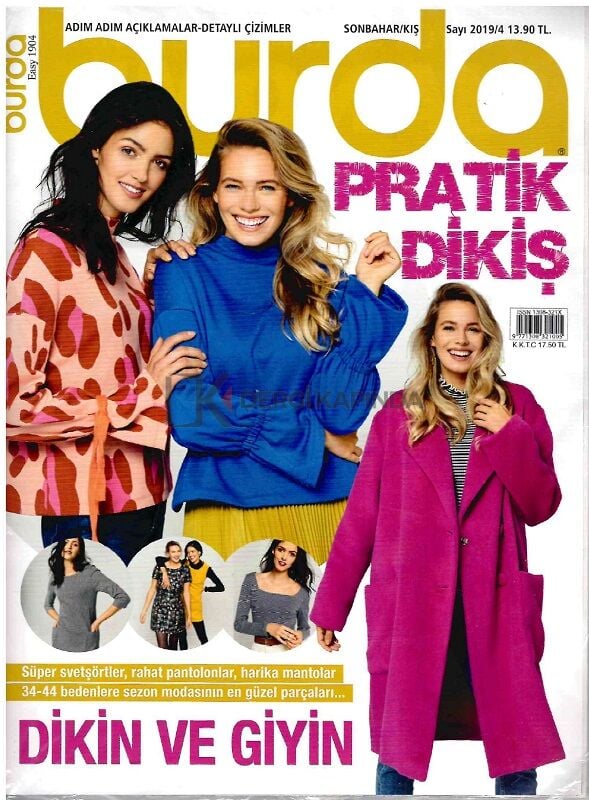 Burda Pratik Dikiş 2019/04