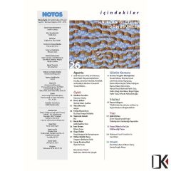 Notos 87.Sayı Temmuz-Ağustos 2021
