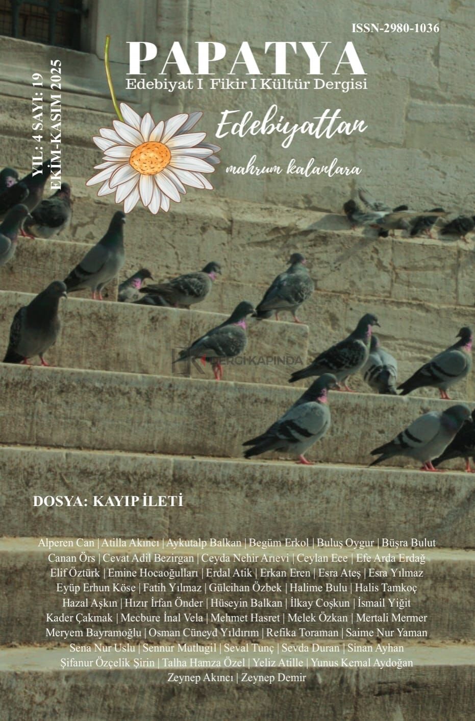 Papatya Dergi 19.Sayı Kasım-Aralık 2025