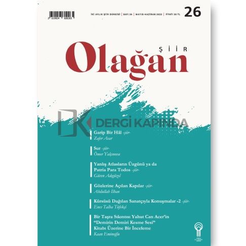 Olağan Şiir 26.Sayı Mayıs-Haziran 2022