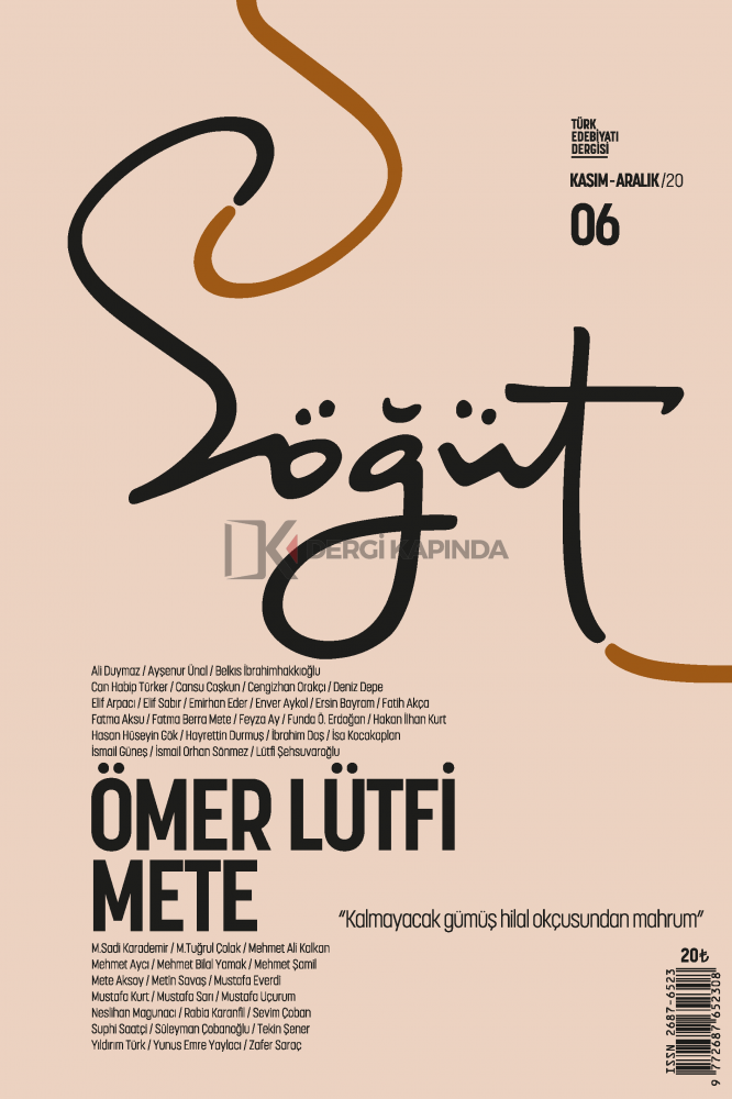 Söğüt 6.Sayı – Türk Edebiyatı Dergisi Kasım-Aralık 2020