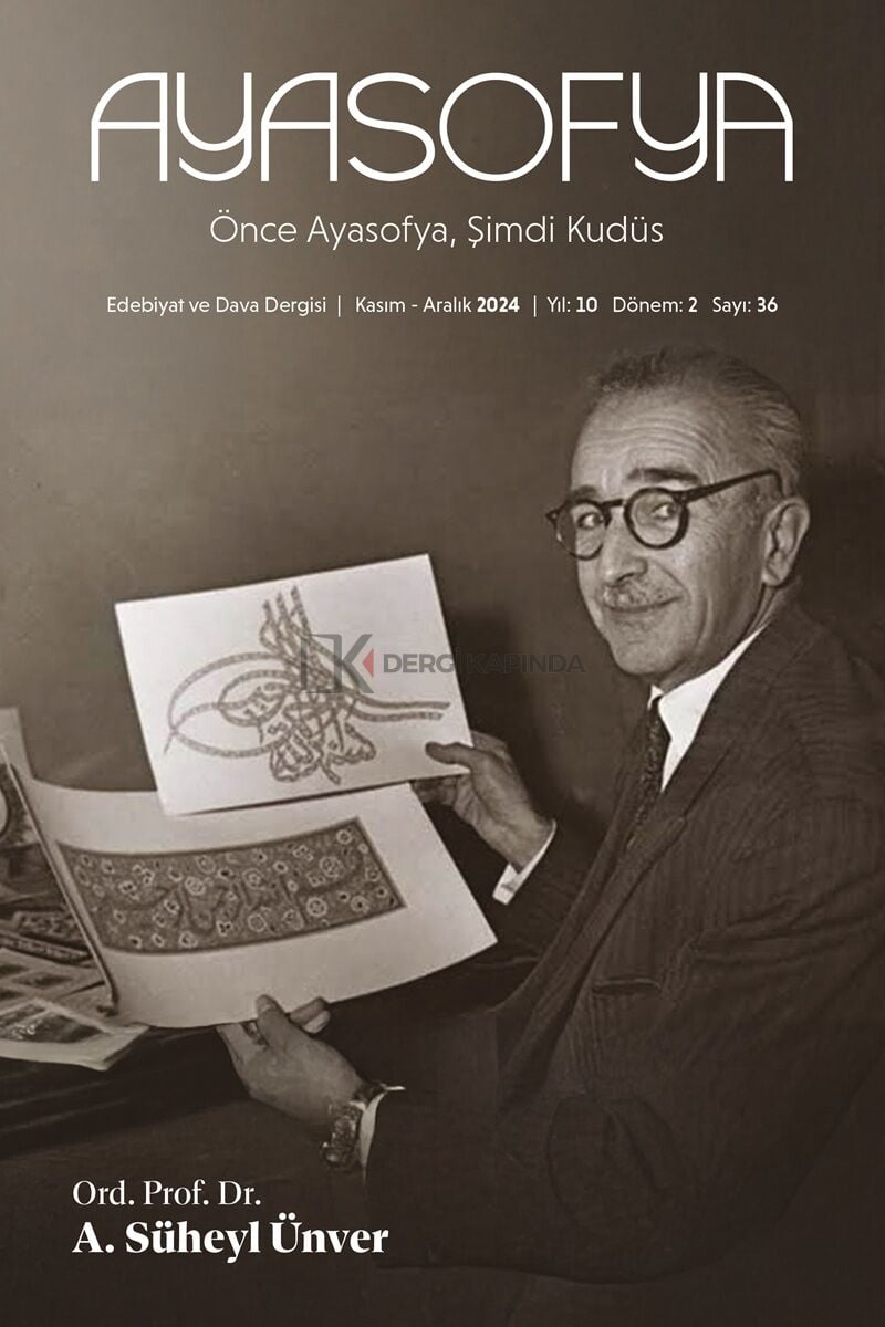 Ayasofya Dergi 36.Sayı Kasım-Aralık 2024