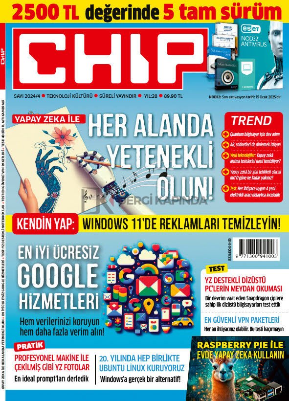 Chip Dergi Yıllık Abonelik (3 Sayı)