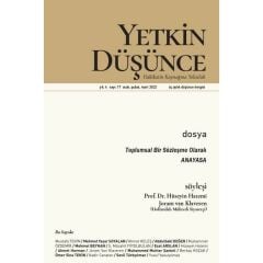 Yetkin Düşünce 17.Sayı Ocak-Mart 2022