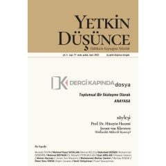 Yetkin Düşünce 17.Sayı Ocak-Mart 2022