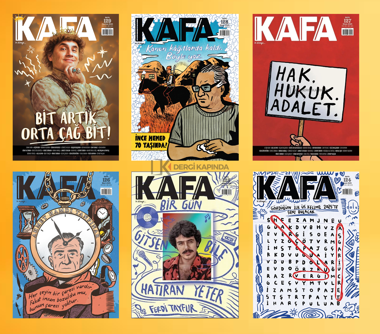 Kafa Dergi 6 sayı Set 2025
