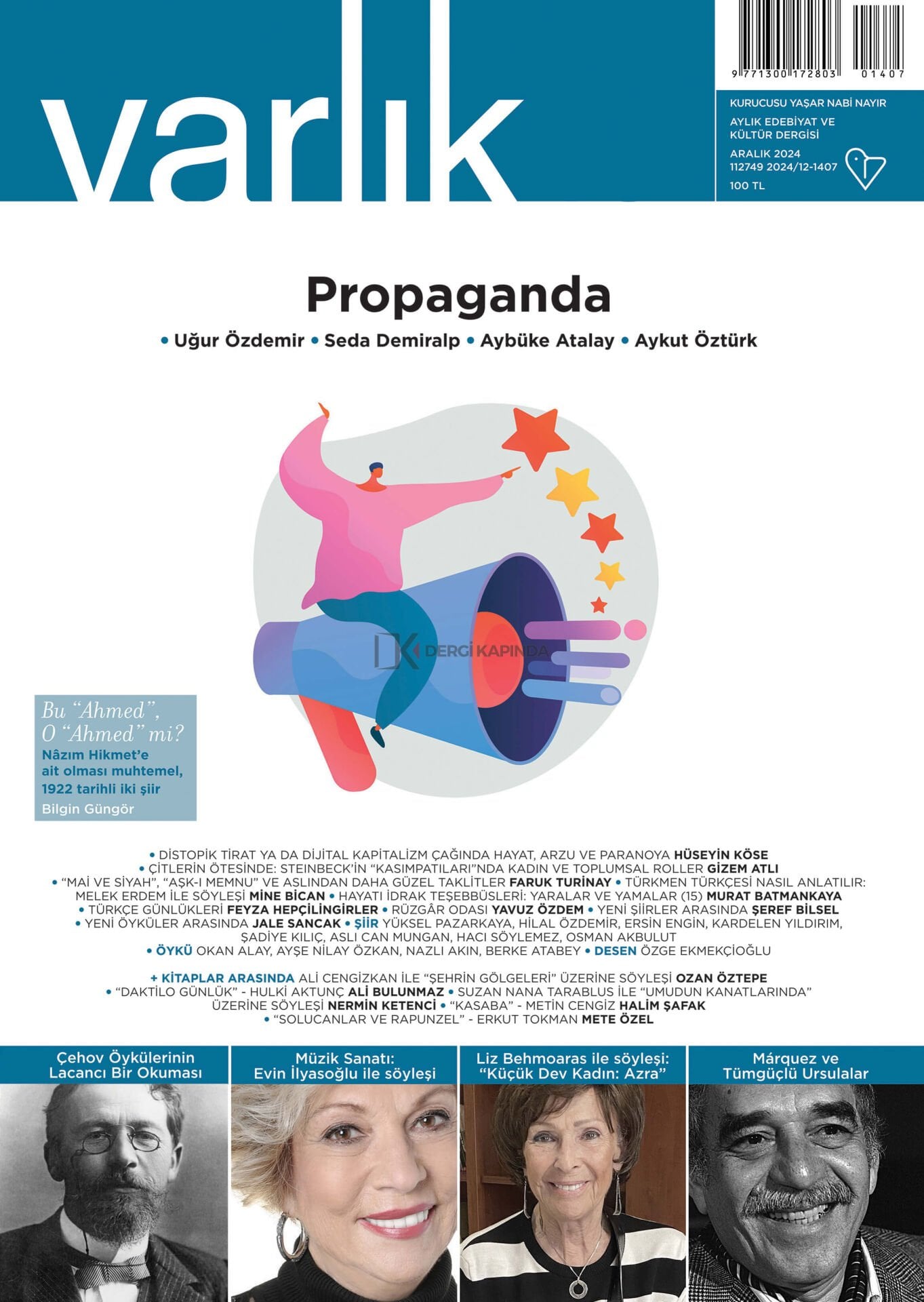 Varlık Dergisi 1407.Sayı Aralık 2024