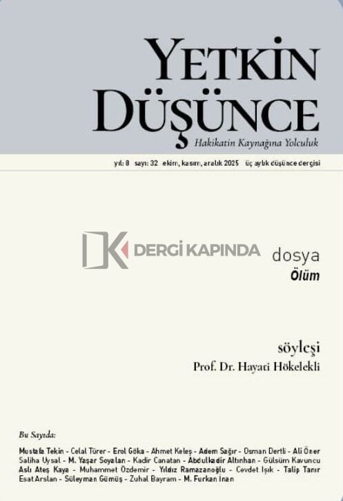 Yetkin Düşünce Dergi 32.Sayı Ekim-Kasım-Aralık 2025
