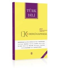 Türk Dili Dergisi 835. Sayı Temmuz 2021