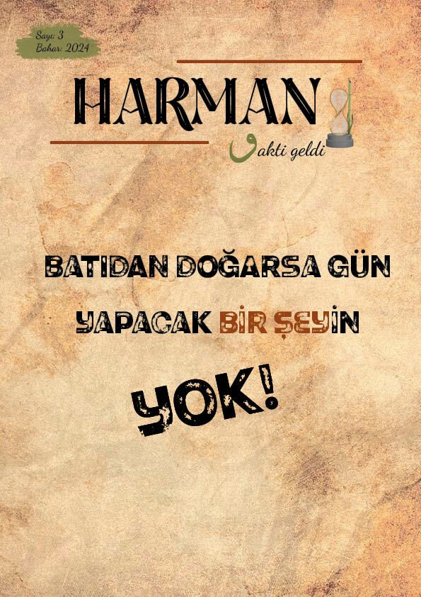 Harman 3.Sayı Bahar 2024