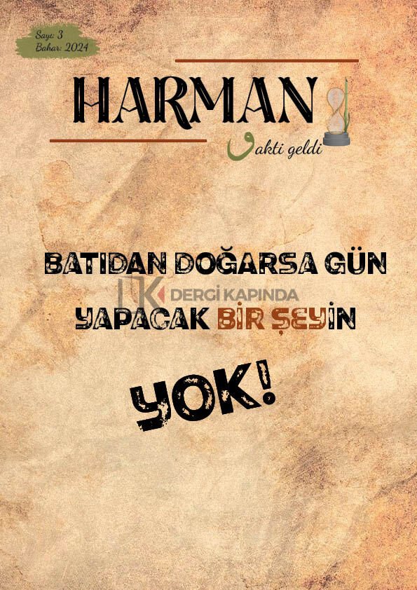 Harman 3.Sayı Bahar 2024
