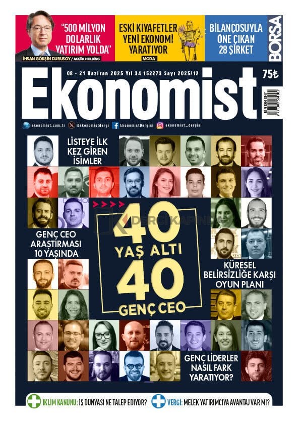 Ekonomist Dergi 8 Haziran - 21 Haziran 2025