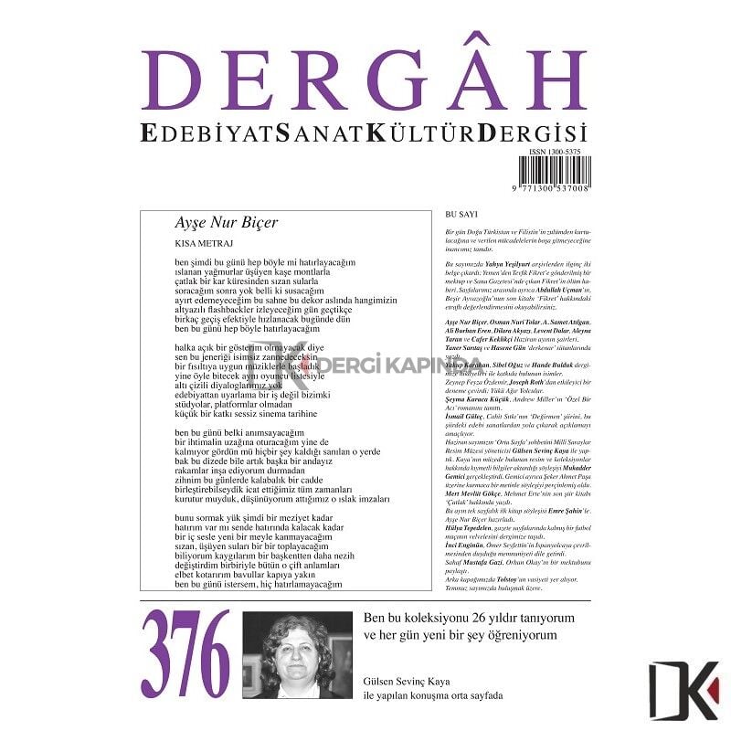 Dergâh 376.Sayı Haziran 2021