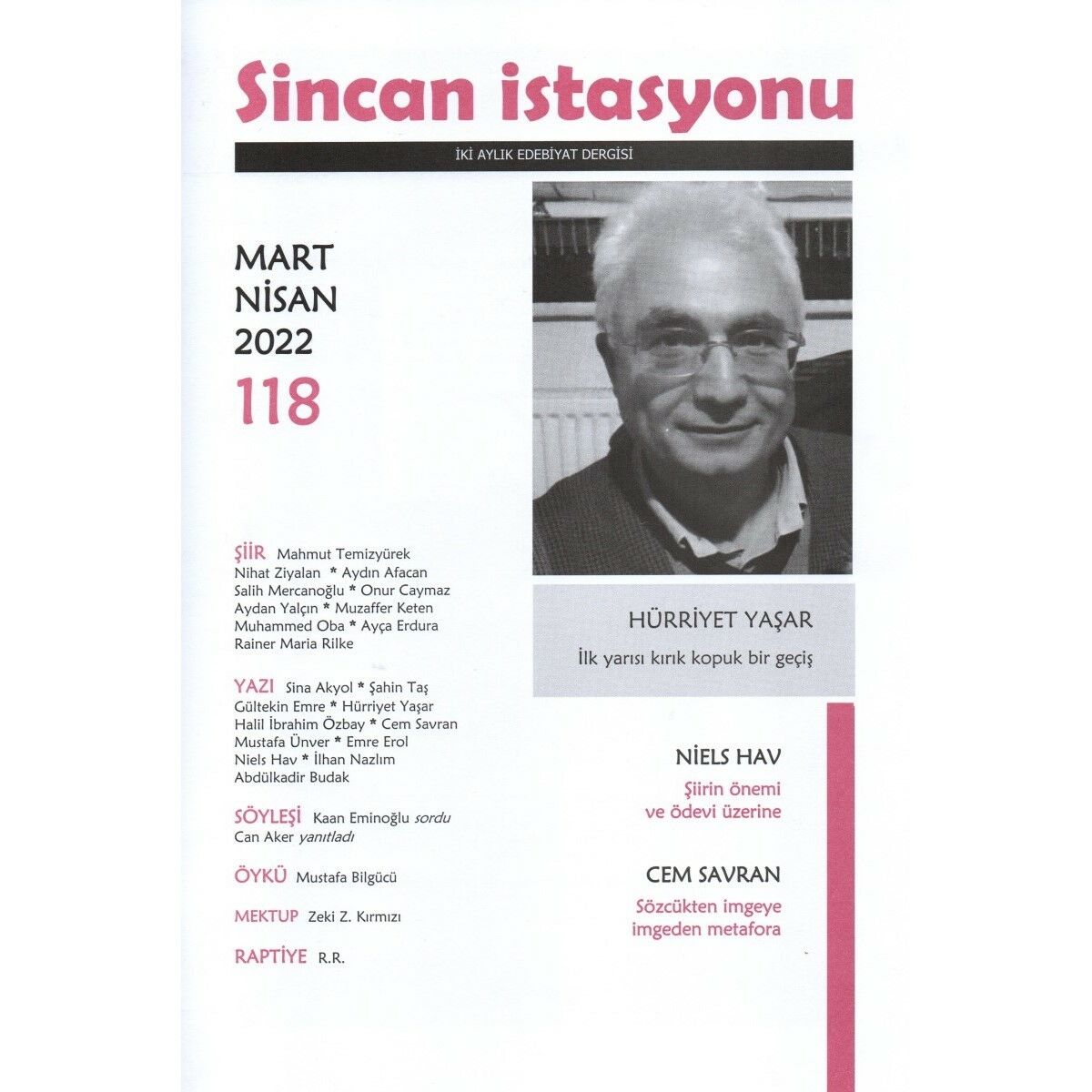 Sincan İstasyonu 118.Sayı Mart-Nisan 2022