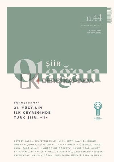 Olağan Şiir Dergi 44.Sayı Mayıs-Haziran 2025