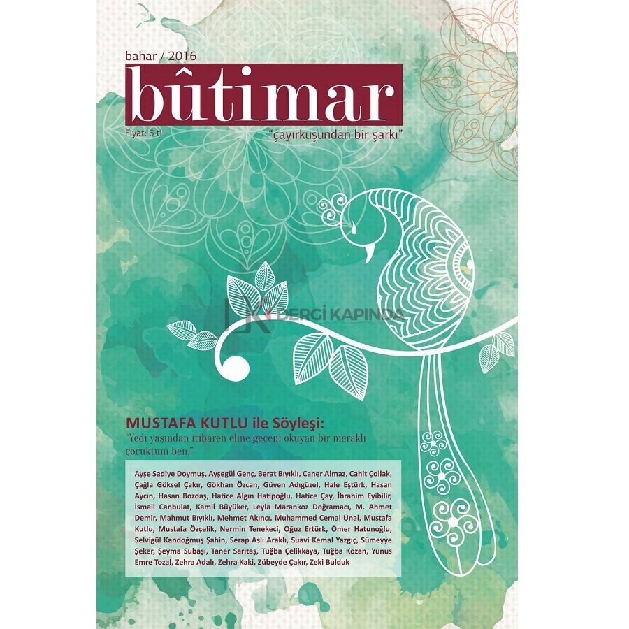 Bûtimar 1.Sayı Bahar 2016