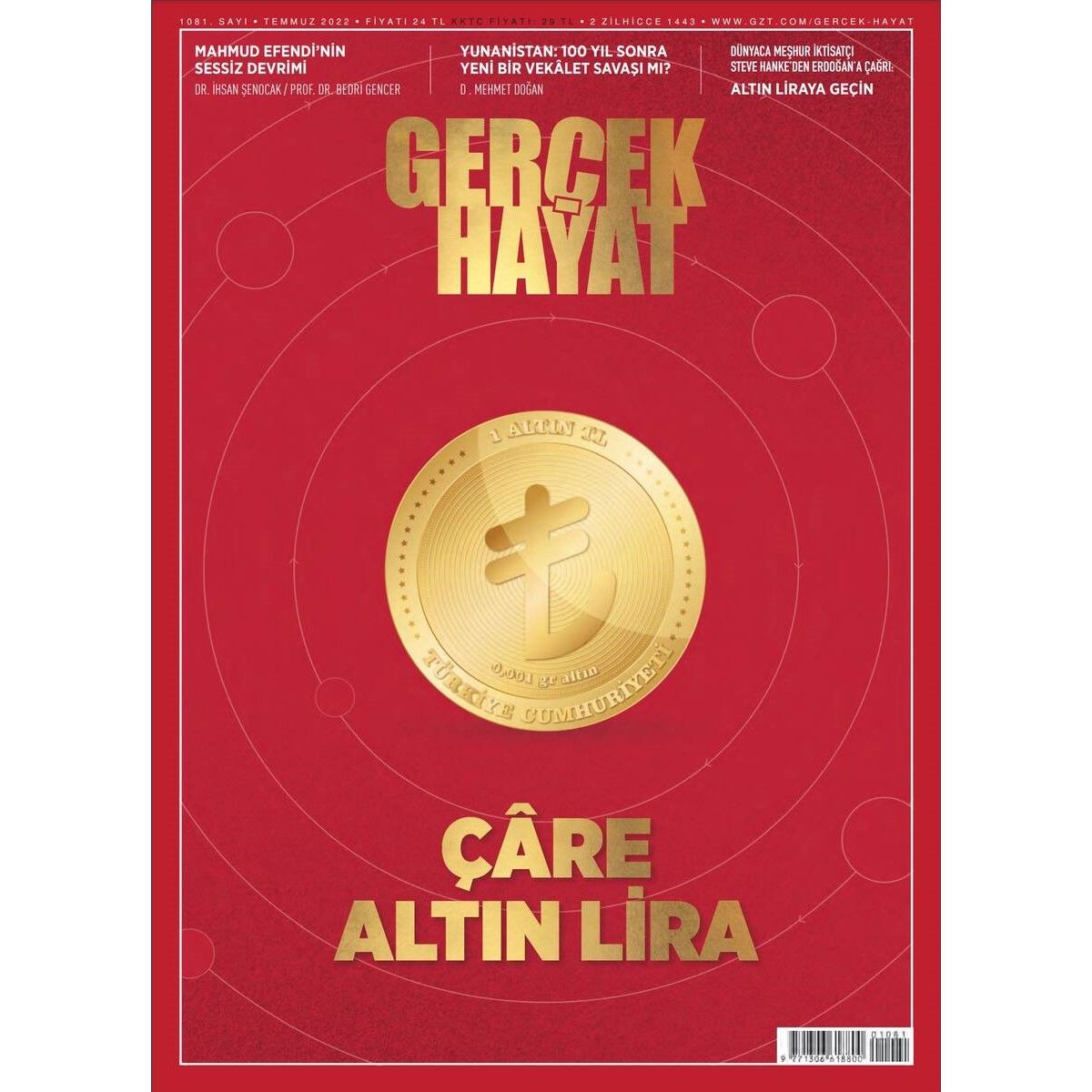 Gerçek Hayat 1081.Sayı Temmuz 2022