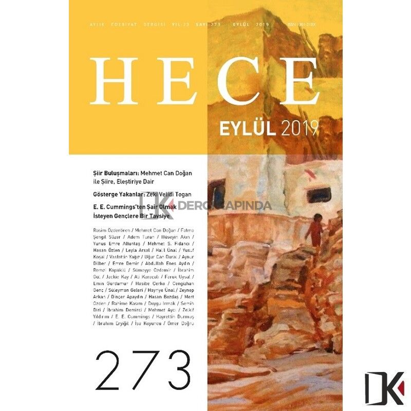 Hece 273.Sayı Eylül 2019