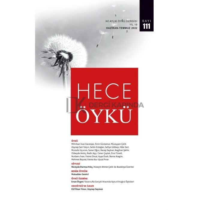 Hece Öykü 111.Sayı Haziran-Temmuz 2022