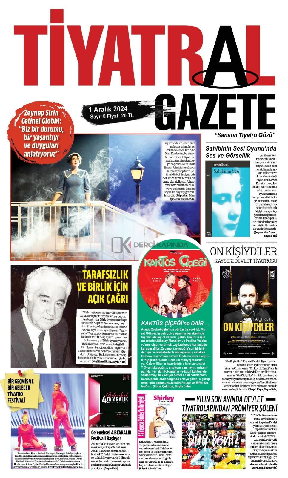 Tiyatral Gazete 8.Sayı Aralık 2024
