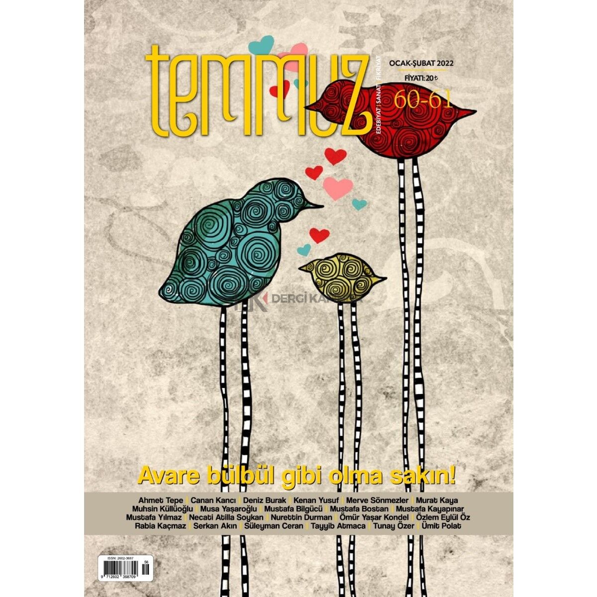 Temmuz 60-61.Sayı Ocak-Şubat 2022