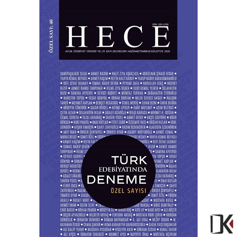 Hece 40.Özel Sayı Haziran 2020 - Türk Edebiyatında Deneme Özel Sayısı
