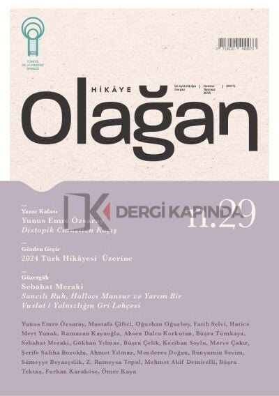 Olağan Hikaye Dergi 29.Sayı Haziran-Temmuz 2025