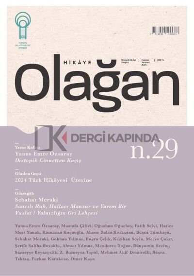 Olağan Hikaye Dergi 29.Sayı Haziran-Temmuz 2025
