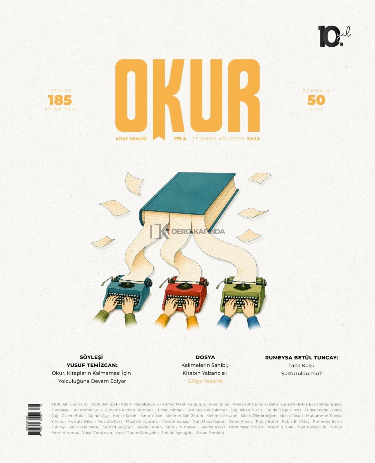 Okur Kitap Dergisi 50.Sayı Temmuz-Ağustos 2026
