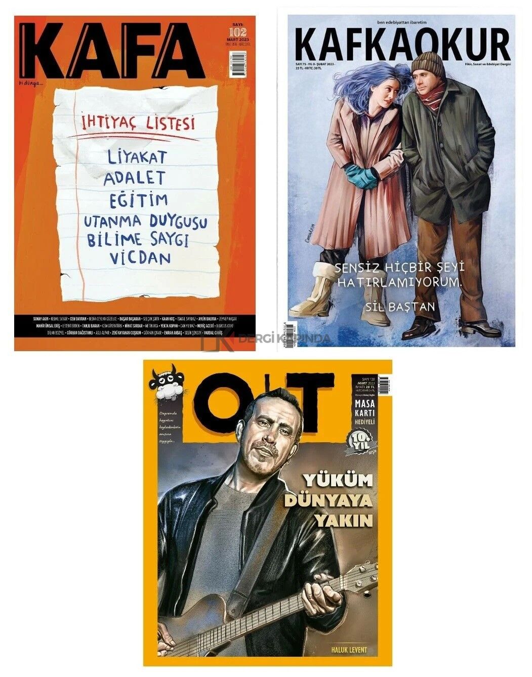 Kafa + Kafkaokur + OT Dergi Yıllık Abonelik