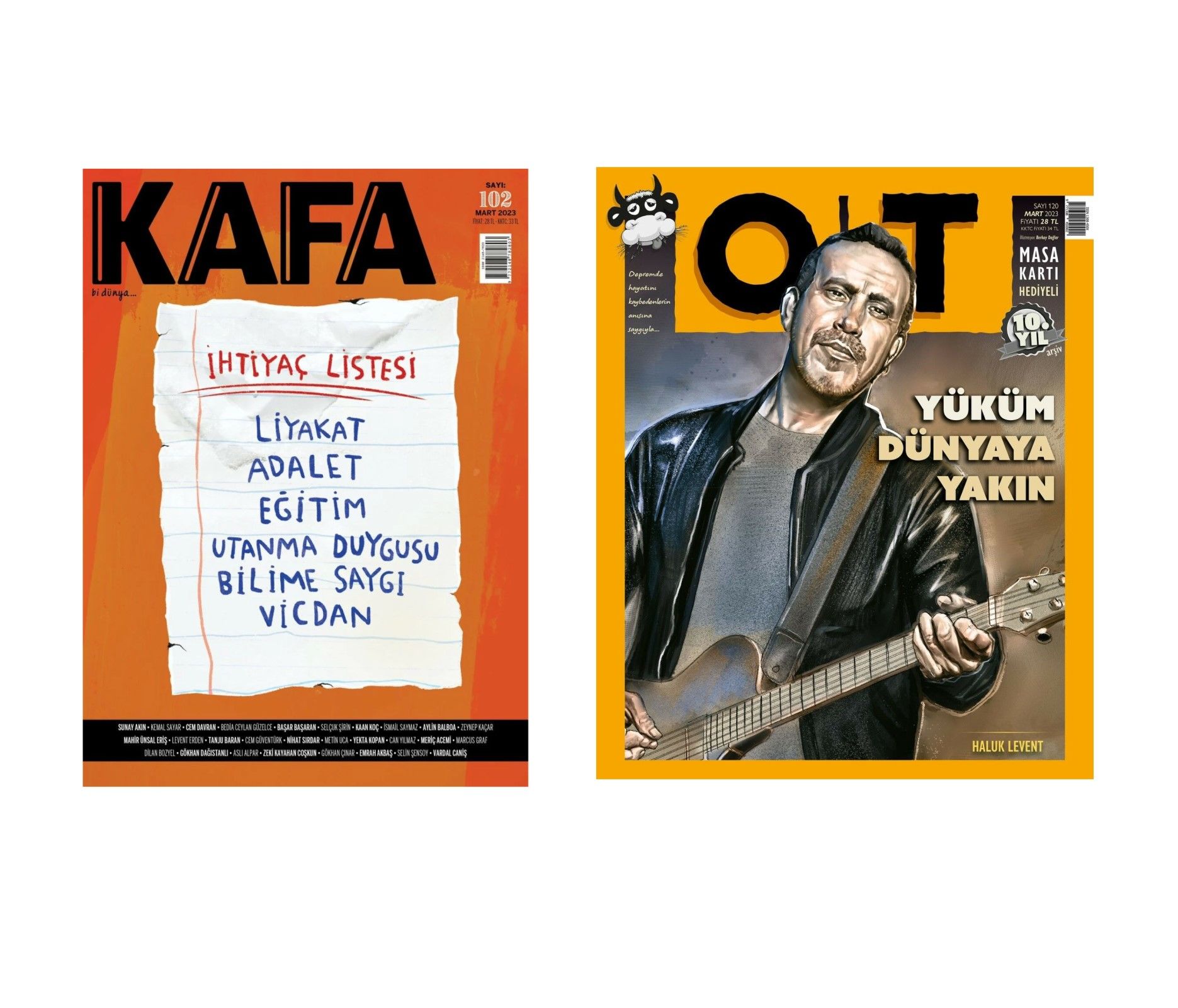 Kafa Dergi + OT Dergi Yıllık Abonelik  (Mayıs 2025 - Nisan 2026)