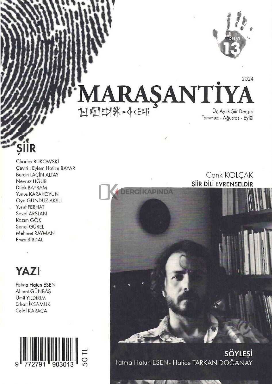Maraşantiya Dergi 13.Sayı Temmuz-Ağustos-Eylül 2024
