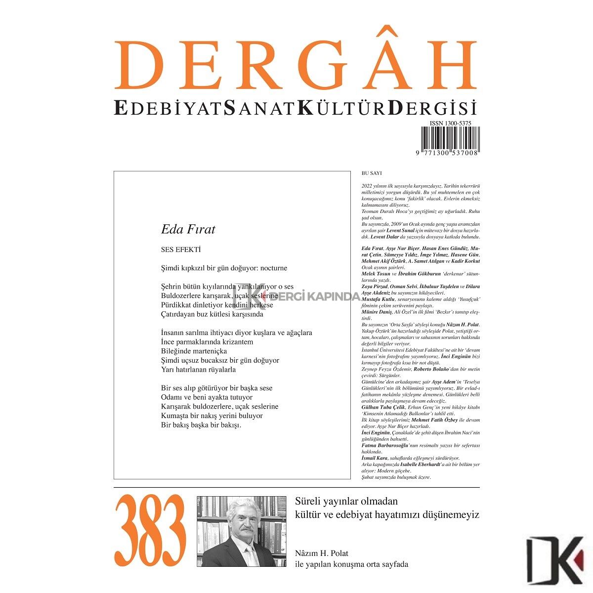 Dergâh 383.Sayı Ocak 2022