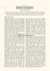 Derinden 2.Sayı Güz 2021