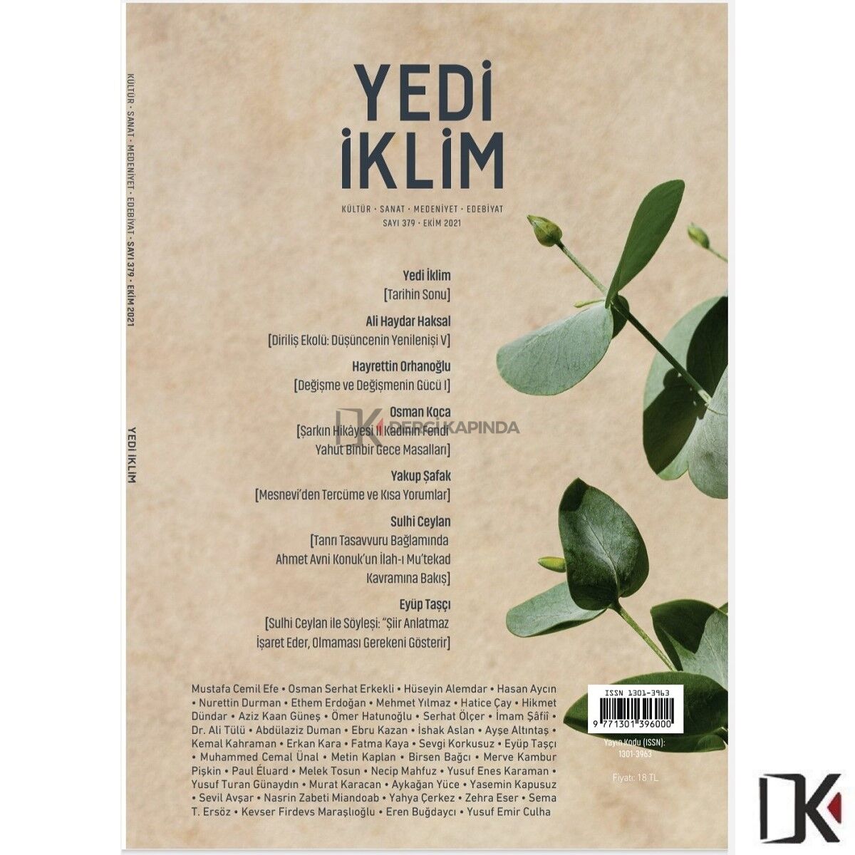 Yedi İklim 379.Sayı Ekim 2021