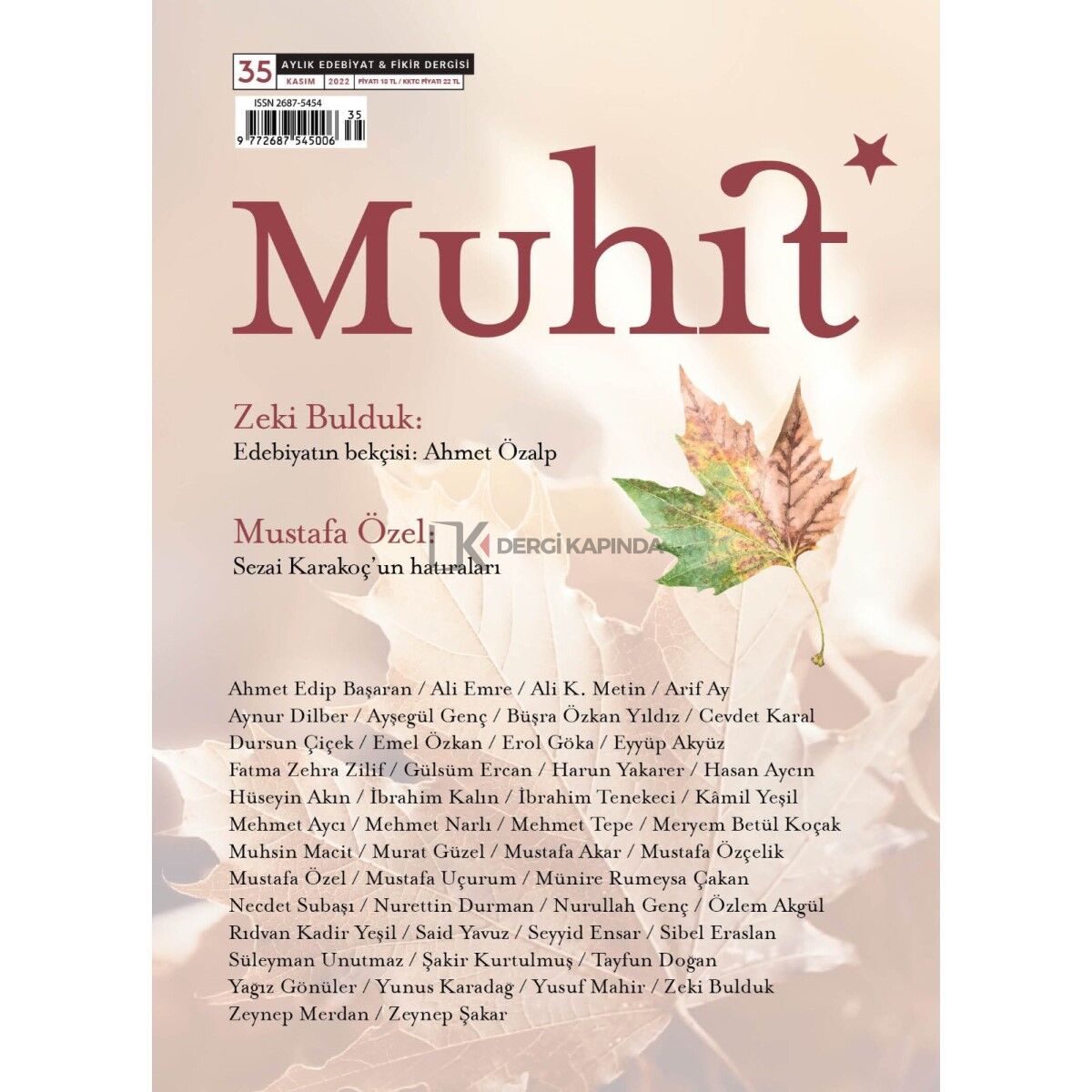 Muhit 35.Sayı Kasım 2022