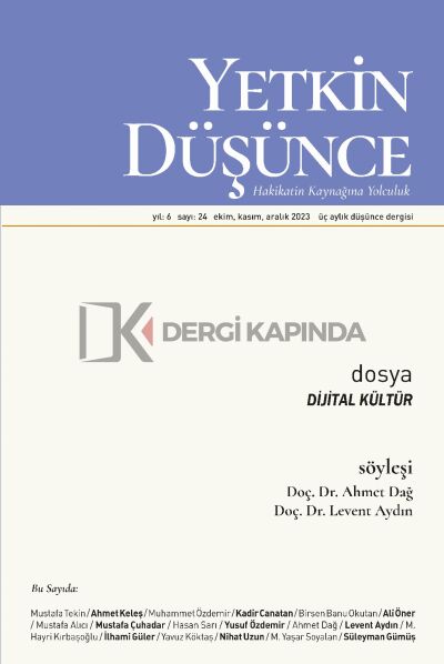 Yetkin Düşünce 24.Sayı Ekim-Kasım-Aralık 2023