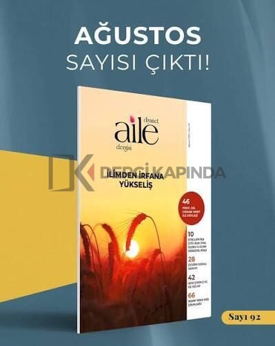 Diyanet Aile Dergi 92.Sayı Ağustos 2026