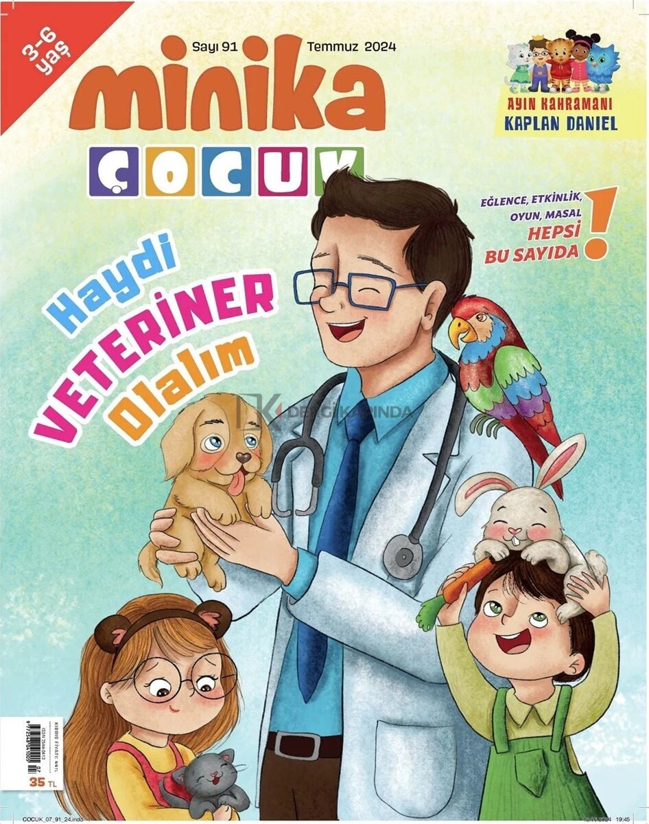 Minika Çocuk Dergi Temmuz 2024 (3-6 yaş)