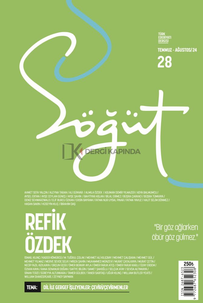 Söğüt Dergi 28.Sayı Temmuz-Ağutos 2024