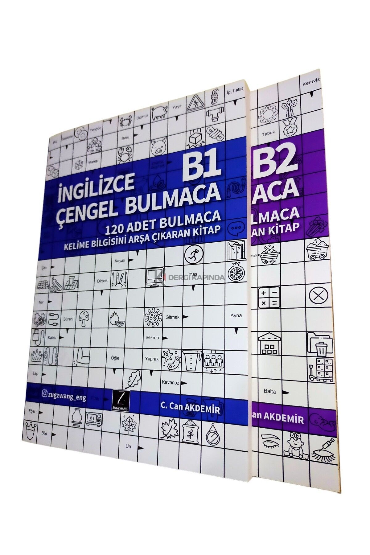 ZUGZWANG İngilizce Çengel Bulmaca B1 +B2 - İngilizce Kelime Öğreten Bulmaca Kitabı