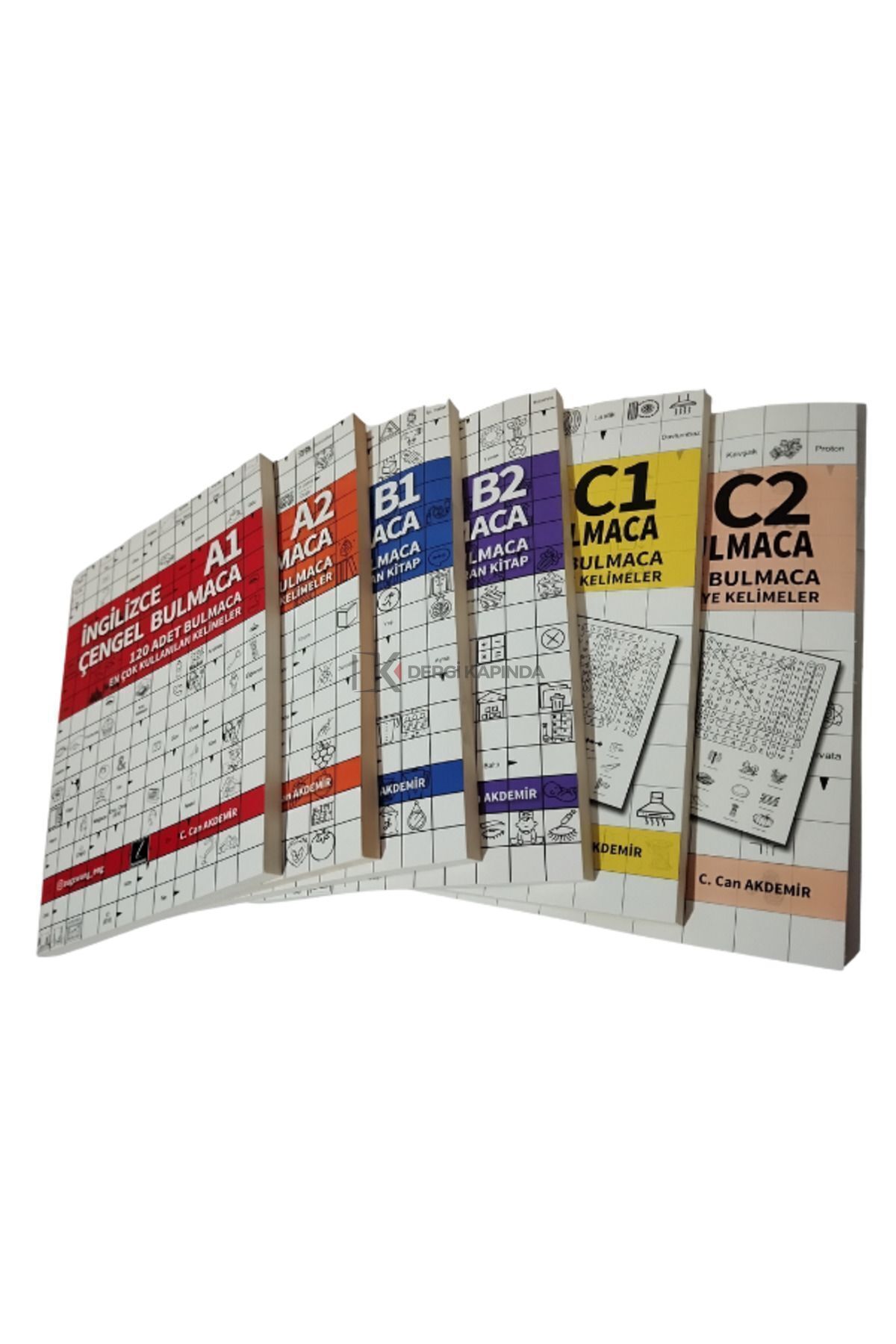 A1 + A2 + B1 + B2 + C1 + C2 İngilizce Kelime Öğreten 6'lı Bulmaca Seti