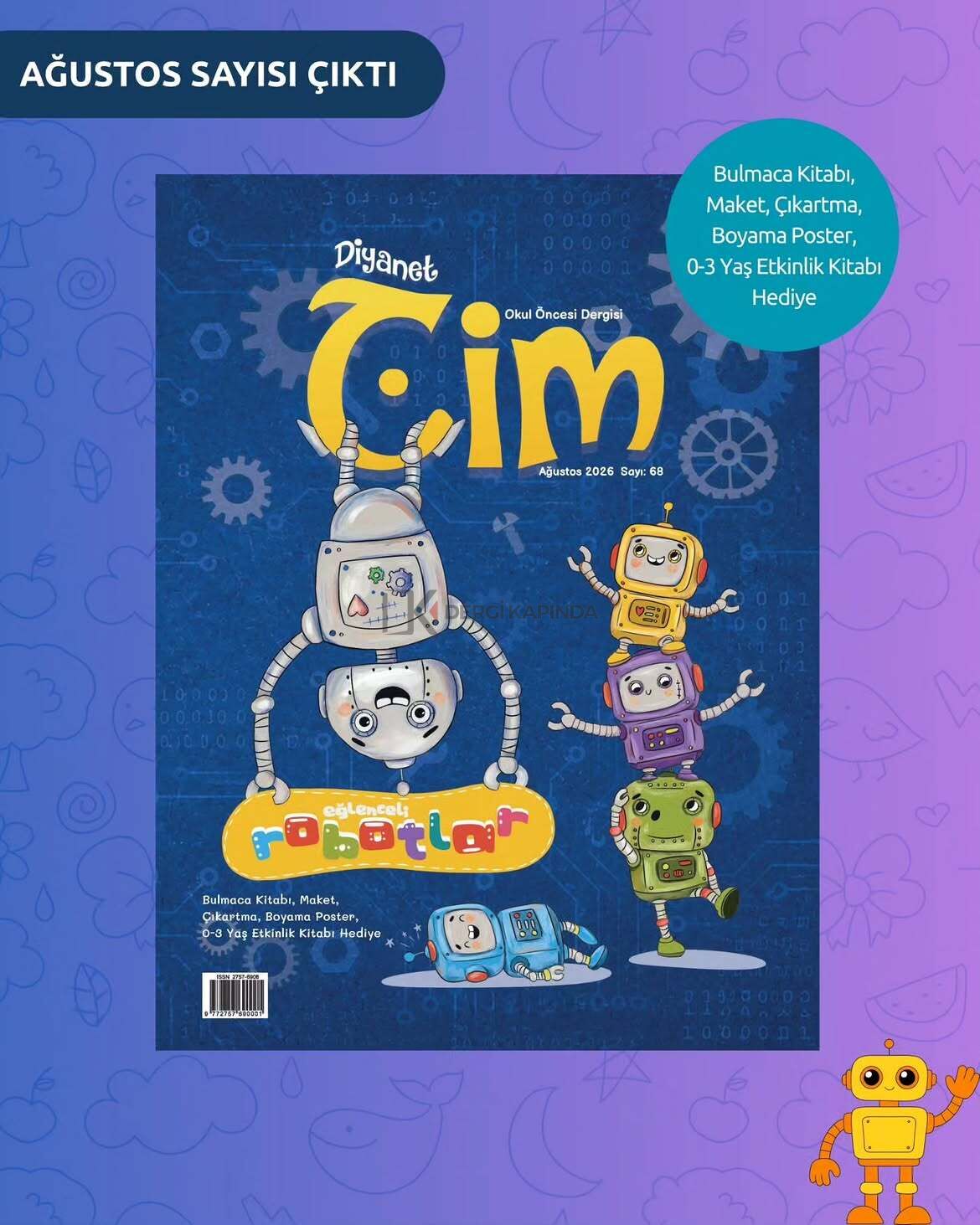Cim Dergi Ağustos 2026 (3-6 Yaş)